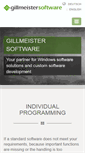 Mobile Screenshot of gillmeister-software.com